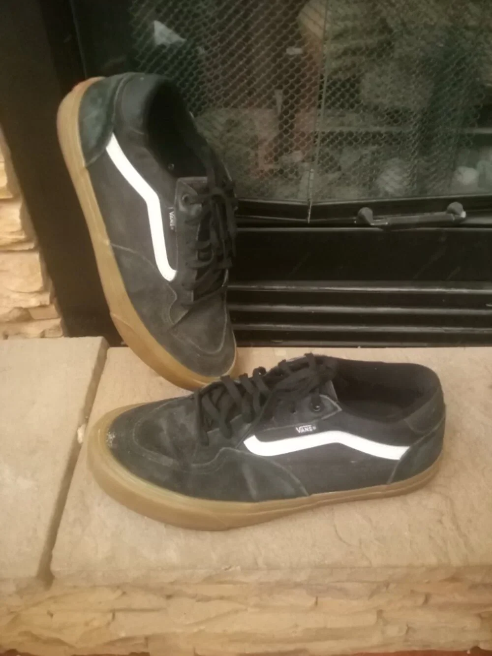 Vans old skool Black gum low tops